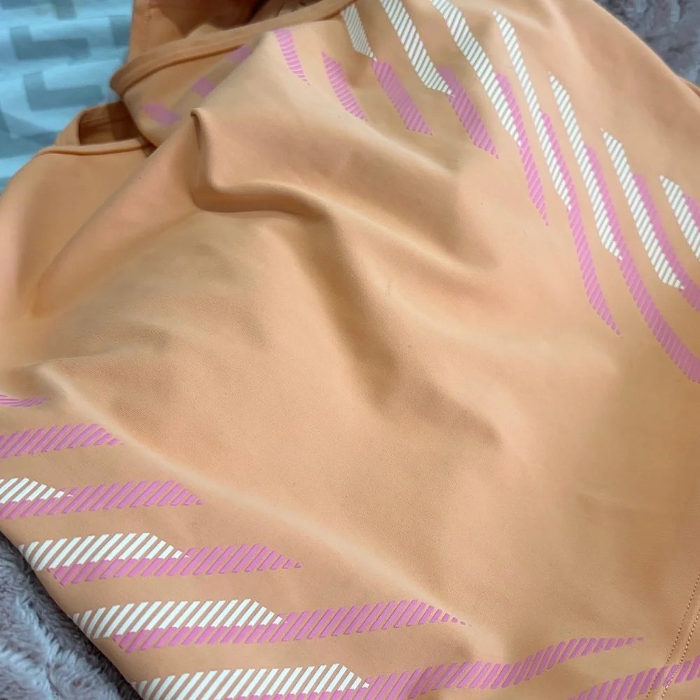 Nike Orange Crop Tank with Pink Accents